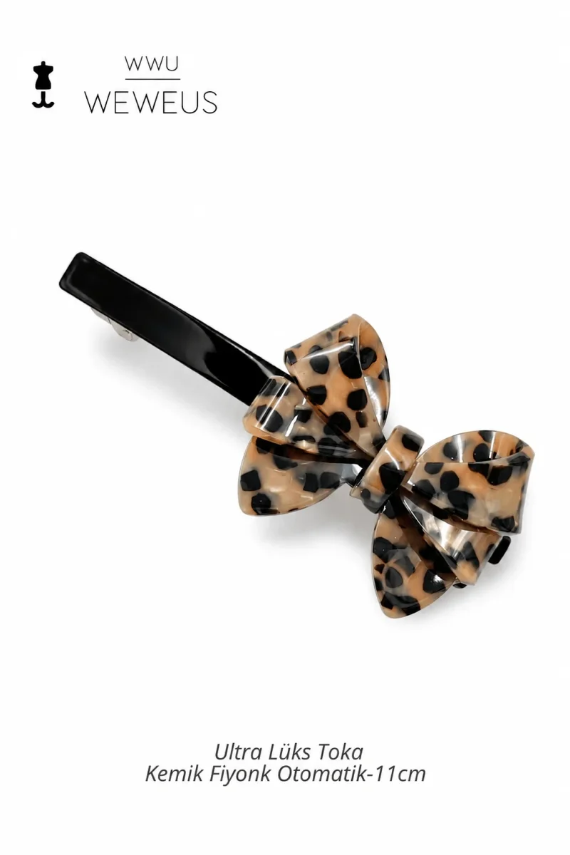 WeWeus pinza para el pelo para mujer — estampado de leopardo, calidad premium