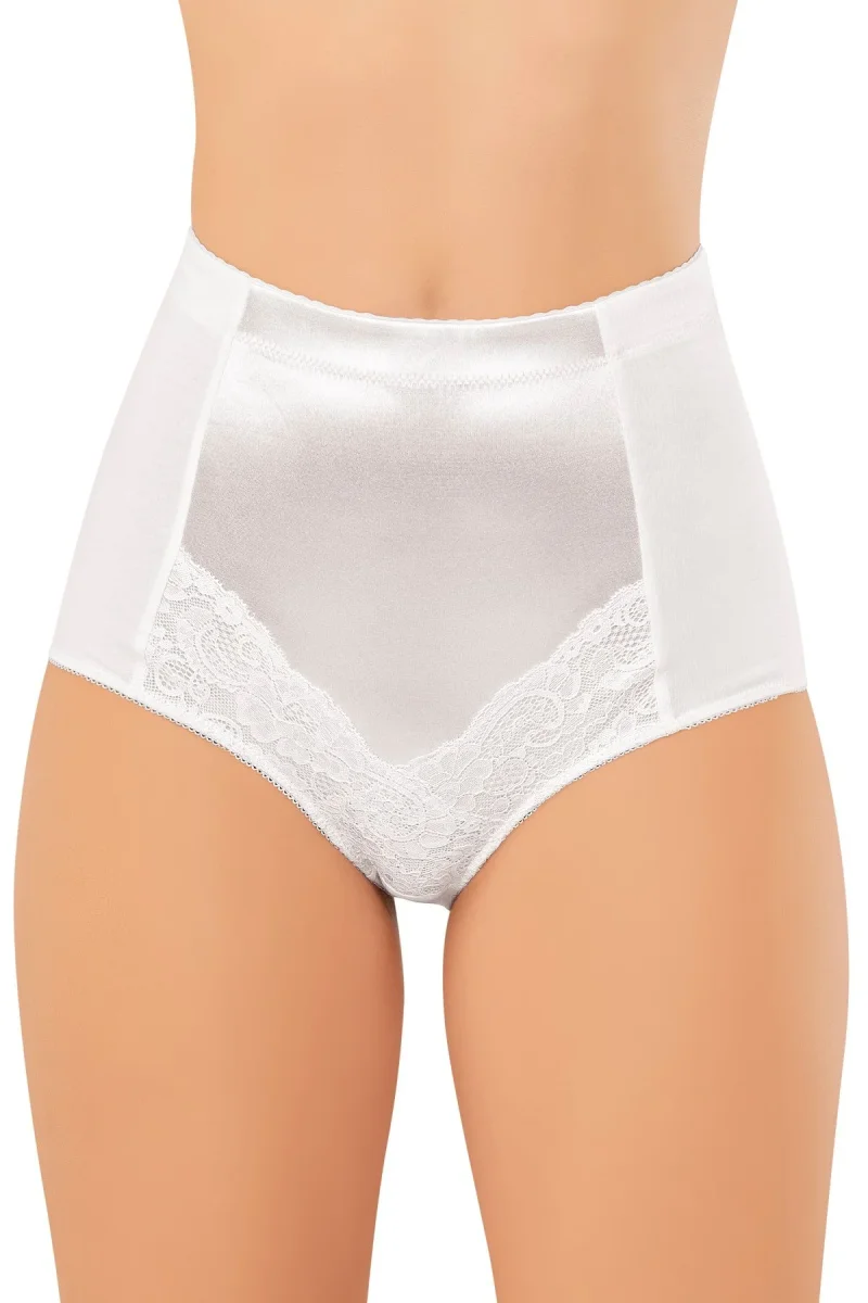 Culotte pour femme — taille haute, détails en dentelle 7211
