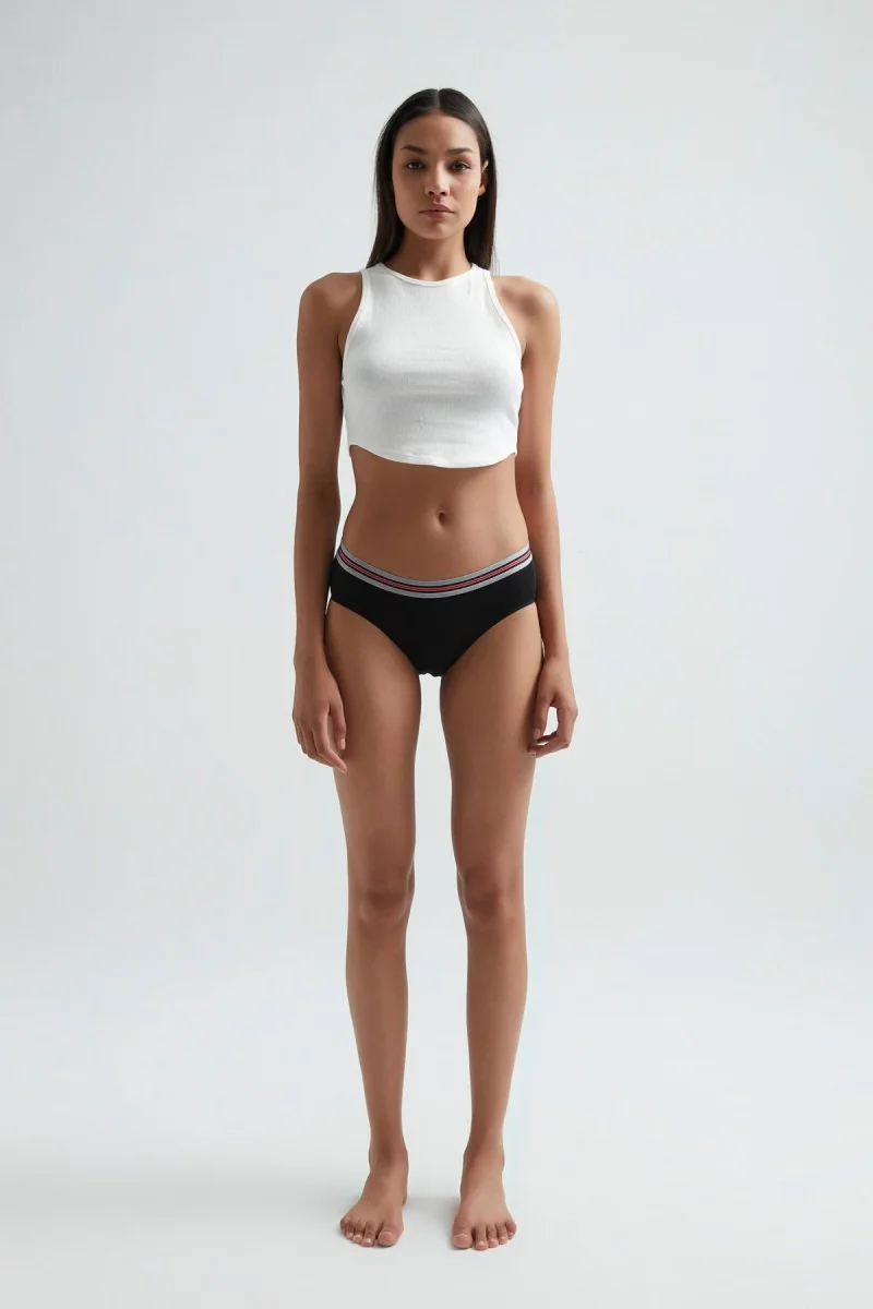 Panties for Women — Micro Modal Fabric 7267S · Black