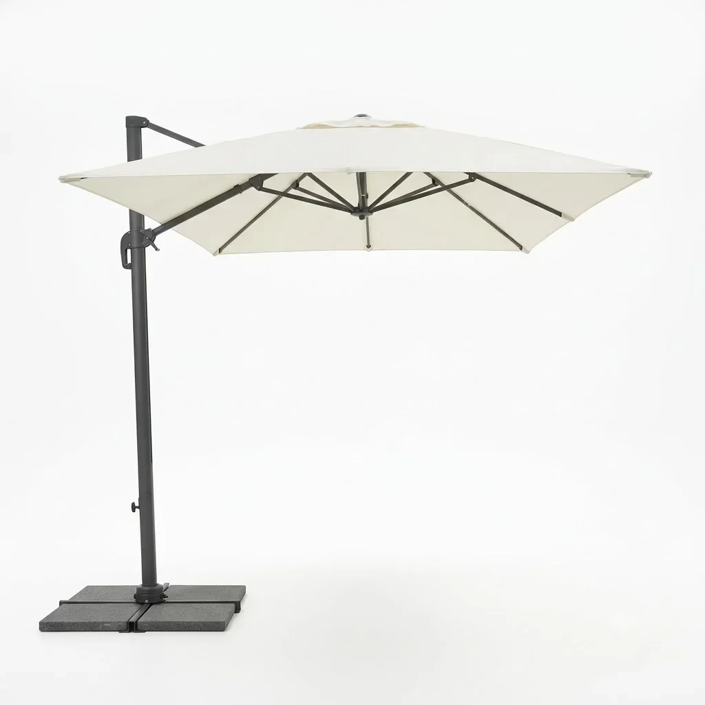 350 × 350 cm Квадратный консольный зонт