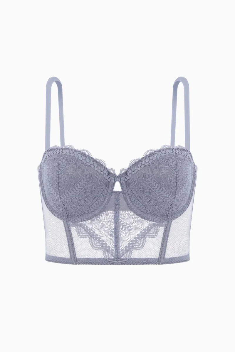 WeWeus bustier pour femme — détails en dentelle, effet push-up 2501