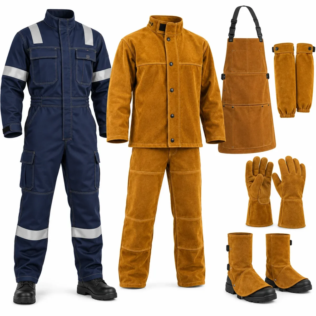 Vêtements ignifugés et soudeur