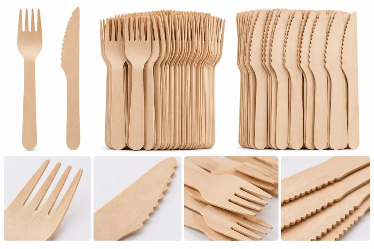 Cubiertos de madera
